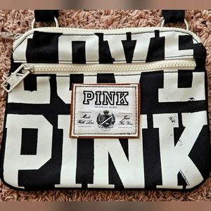 PINK (VICTORIA'S SECRET) Crossbody in Black and White